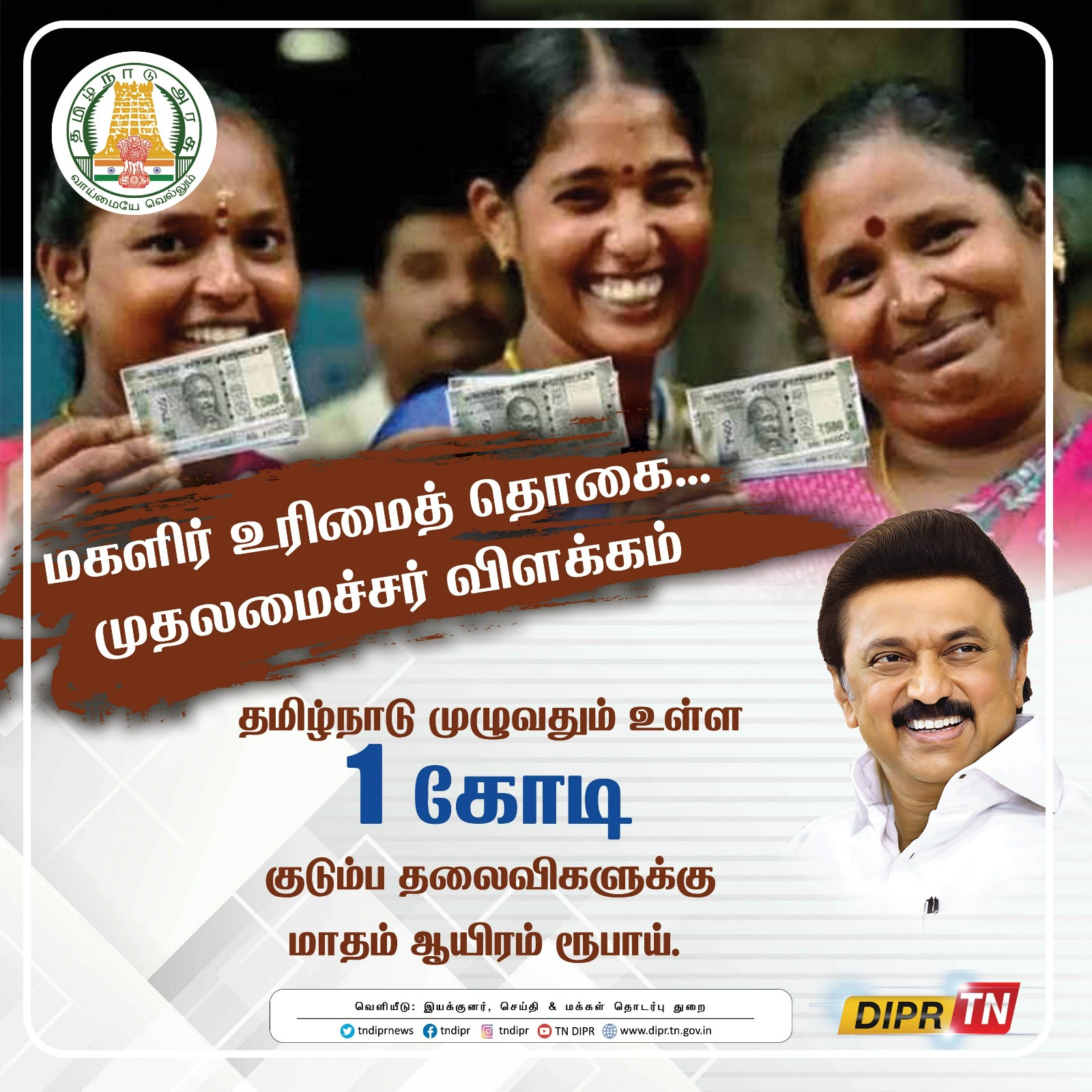 Women Help Money Benefit For 1 Crore Women